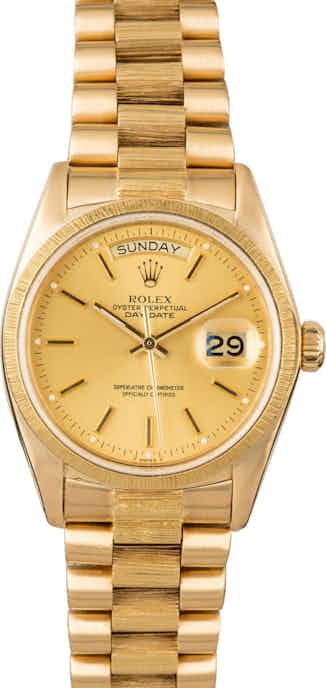 Used Rolex President 18078 with Barked Bezel