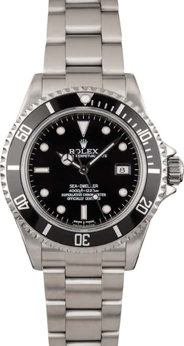 Pre Owned Rolex Sea-Dweller 16600T Black Luminous Dial