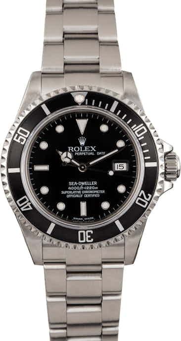 Pre Owned Rolex Sea-Dweller 16600T Black Dial