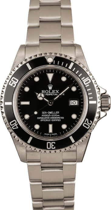 Used Rolex Steel Sea-Dweller 16600 Black Luminous Dial T