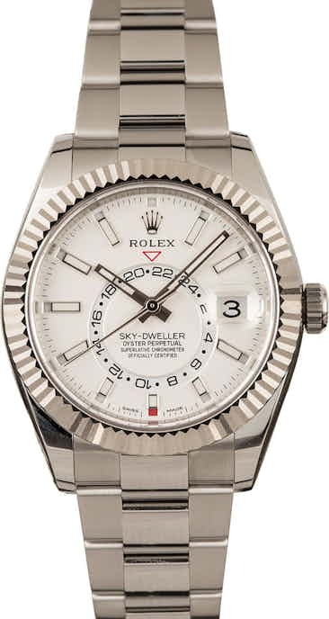 Pre-Owned Rolex Sky-Dweller 326934 White Dial Watch