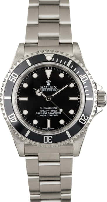 Used Rolex Submariner 14060 Black Dial