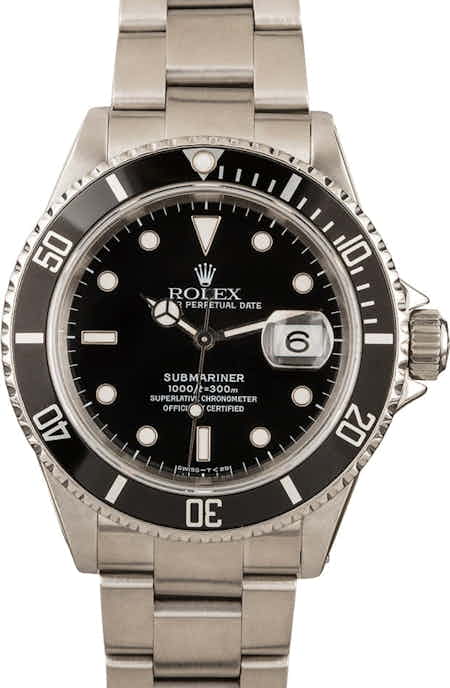 Rolex 16610BKSO Submariner Black Dial