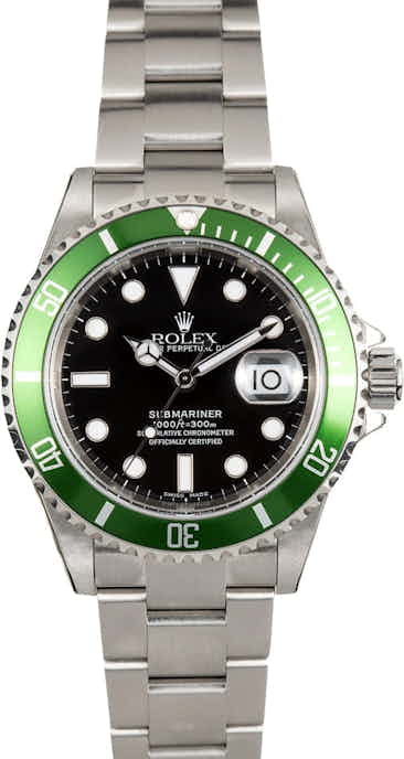 Rolex Submariner Anniversary Green 16610 Unworn