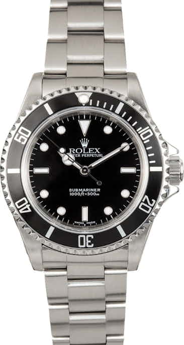 Rolex Submariner No Date Ref 14060 Black