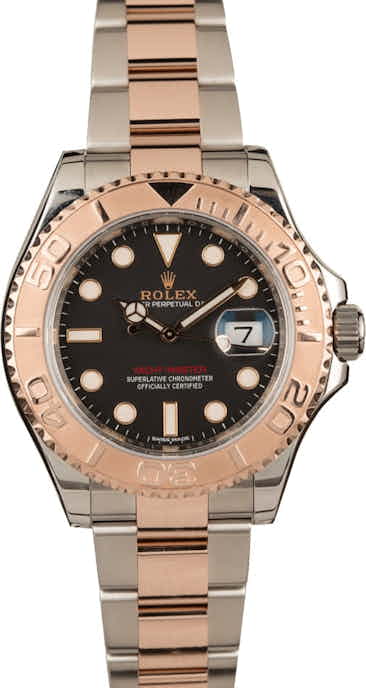 Pre Owned Rolex Yacht-Master 116621 Two Tone Everose Oyster Bracelet