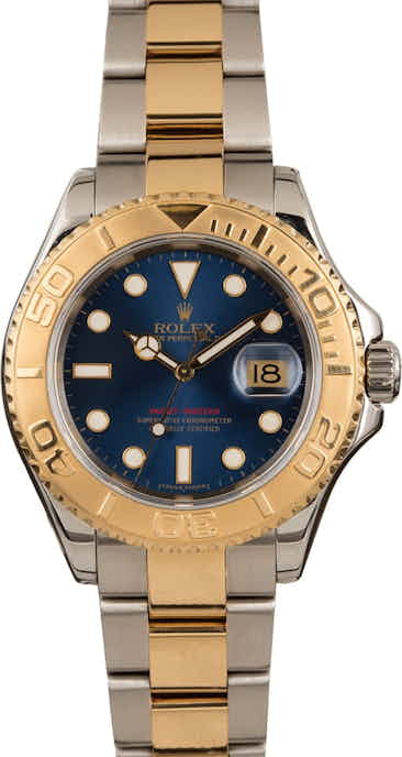Used Rolex Yacht-Master 16623 Two Tone Blue Dial T