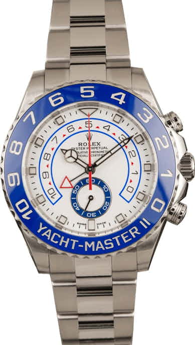 Pre-Owned Rolex Yacht-Master II Stainless Steel 116680 Ceramic Bezel