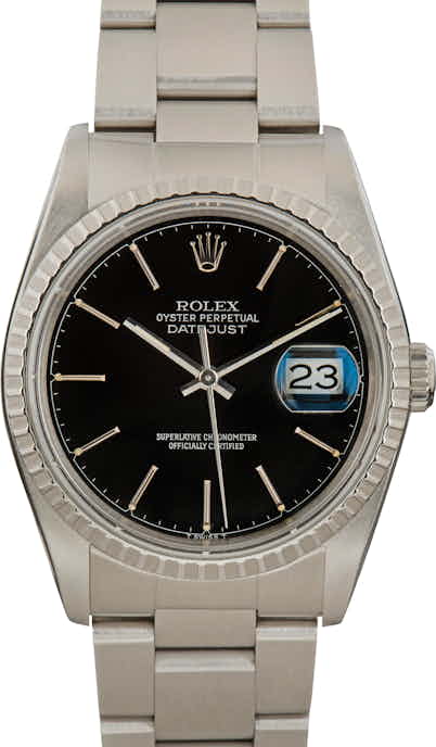 DateJust Rolex 16220 Black Dial