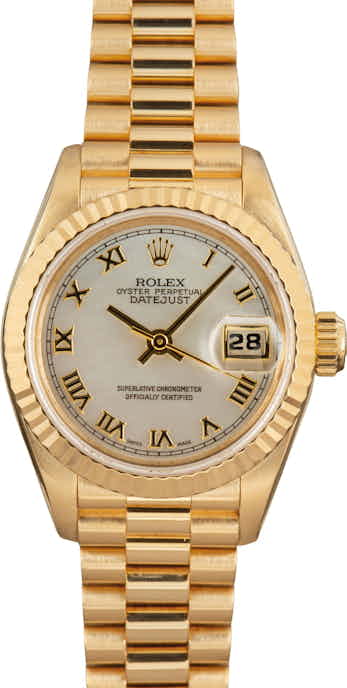 Ladies Rolex Datejust 69178 Yellow Gold