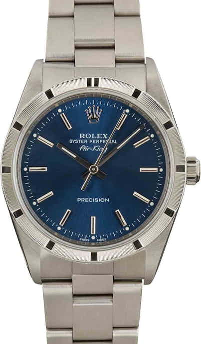 Used Rolex Air-King 14010M Blue Index Dial