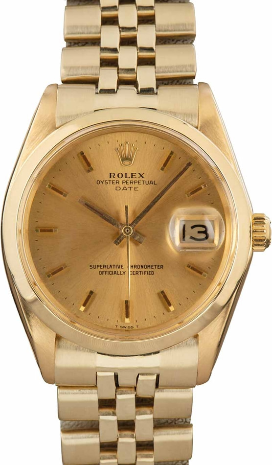 Buy Used Rolex Date 1500 Bob s Watches Sku 159639