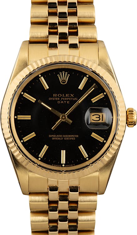 Rolex Date 15037 Black Dial