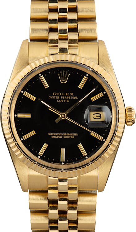 Rolex Date 15037 Yellow Gold