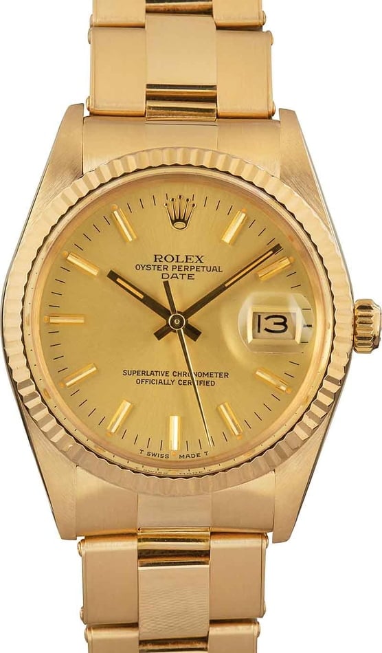 Buy Used Rolex Date 15038 | Bob's Watches - Sku: 158802
