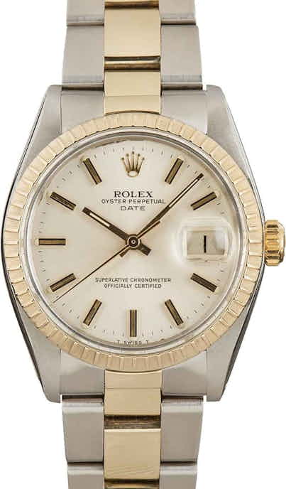 Rolex Date 1505 Silver Dial