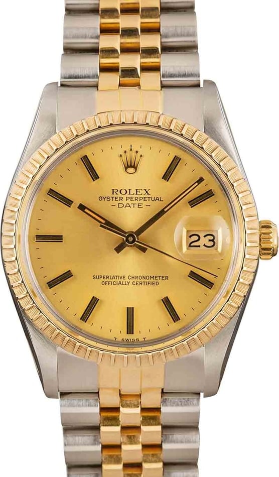 Buy Used Rolex Date 15053 Bob s Watches Sku 154478