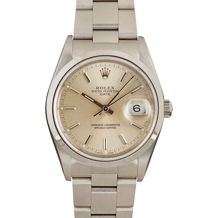Used Rolex Date 15200 Silver Dial