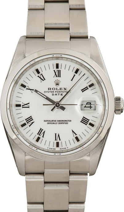 Rolex Date 15200 White Dial