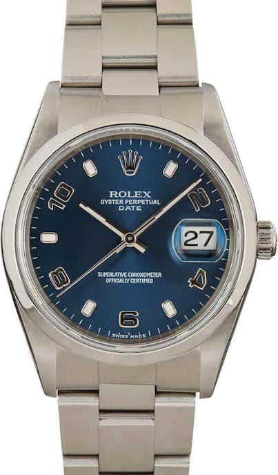 Rolex Date 15200 Blue Dial