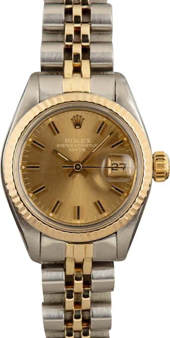 Used Rolex Date 6917 Ladies Champagne Dial