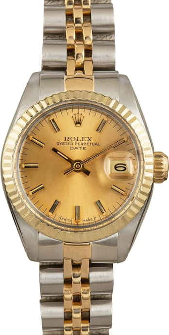 Rolex Ladies Date 6917 Champagne Dial