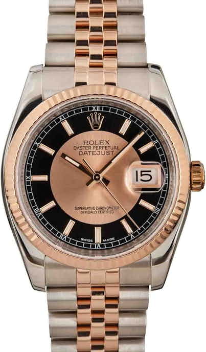 Rolex Datejust 116231 Steel & 18k Everose Gold