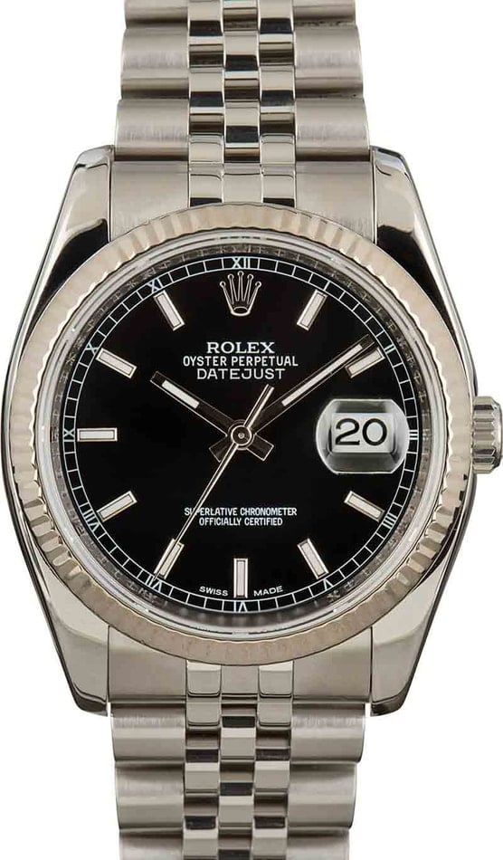 Buy Used Rolex Datejust 116234 Bob s Watches Sku 161502