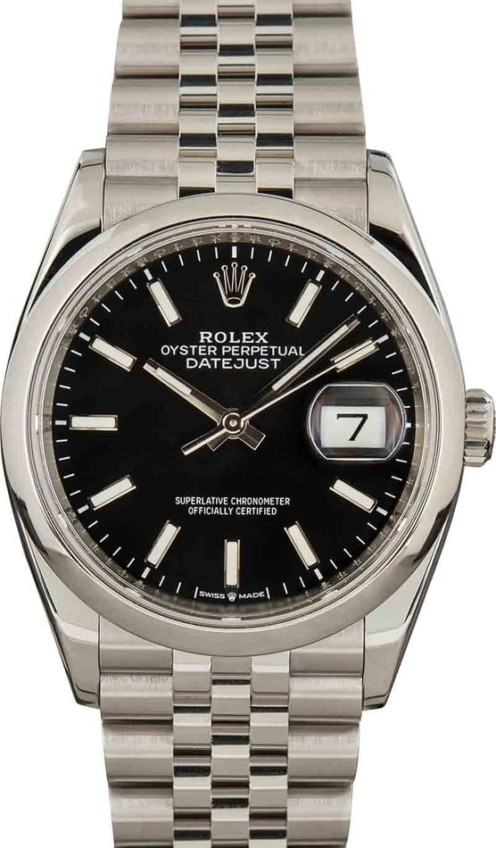 Buy Used Rolex Datejust 126200 Bob s Watches Sku 160500