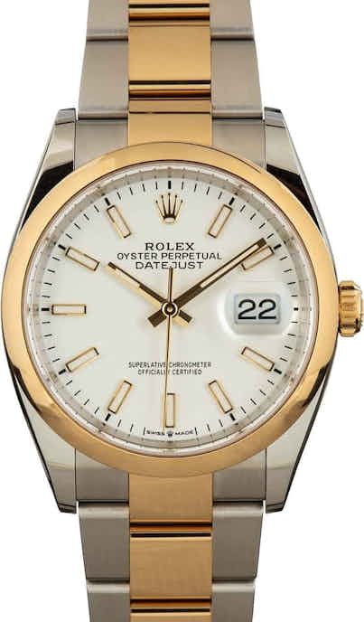Rolex Datejust 126203 Stainless Steel & 18k Yellow Gold