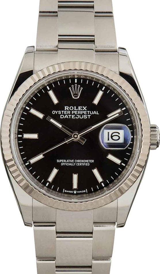 Rolex datejust discount mens stainless steel