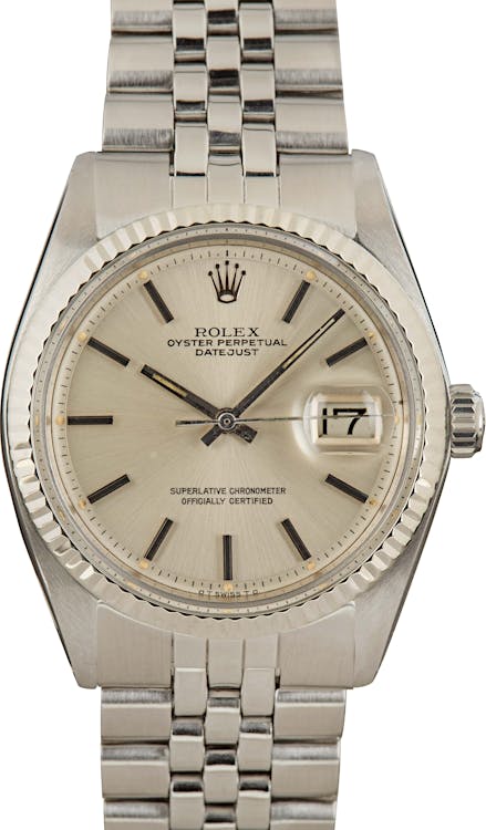 163834 Pre-Owned Rolex Datejust 1601 Stainless Steel