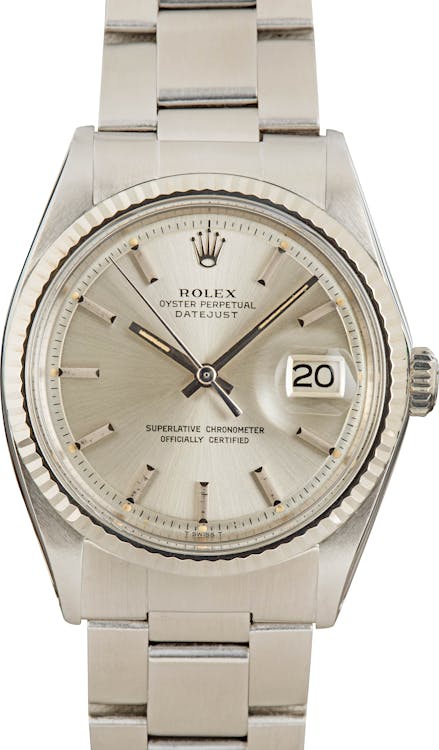 Pre-Owned Rolex Datejust 1601 Silver Dial