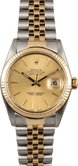 Rolex Datejust 16013 Two Tone Jubilee Watch