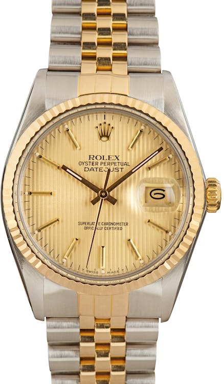 Rolex Datejust Two Tone 16013 Champagne Dial