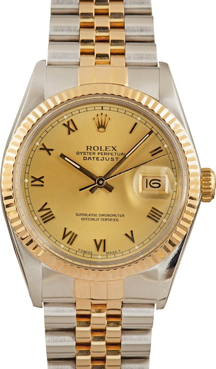 Used Rolex Datejust 16013 Steel & Gold Watch