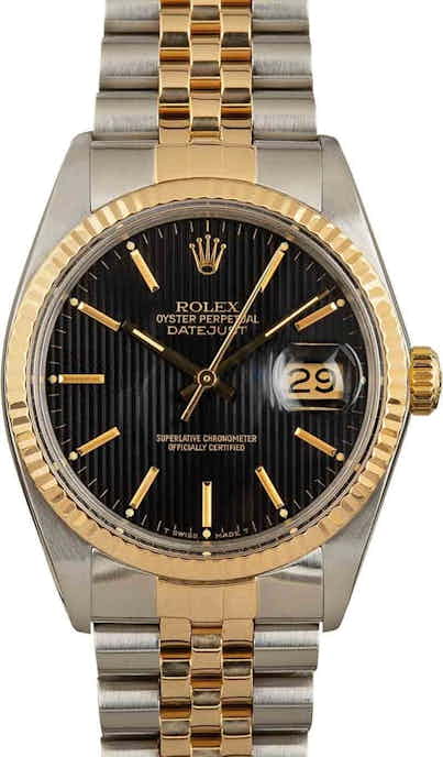 Used Rolex Datejust 16013 Tapestry Dial