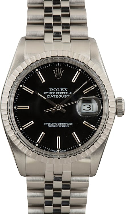 Rolex Datejust 16030 Black Dial
