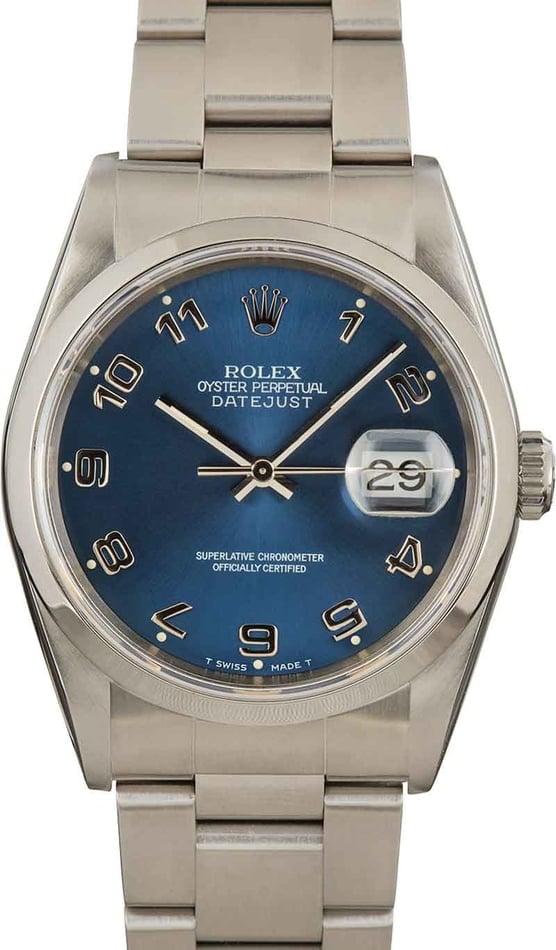 Buy Used Rolex Datejust 16200 Bob s Watches Sku 157232