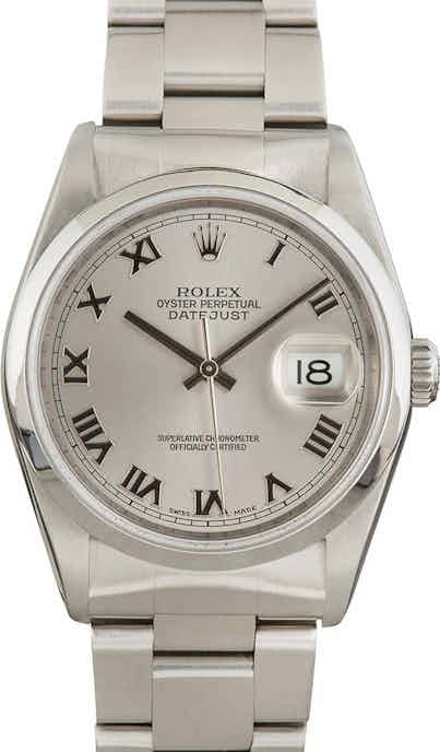 Rolex Datejust 16200 Silver Dial
