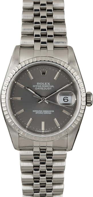 PreOwned Rolex Datejust 16220 Steel Jubilee