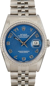Rolex Datejust 16220 Blue Unisex Watches - Bob's Watches