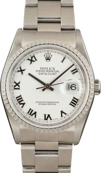 Rolex Datejust 16220 White Dial