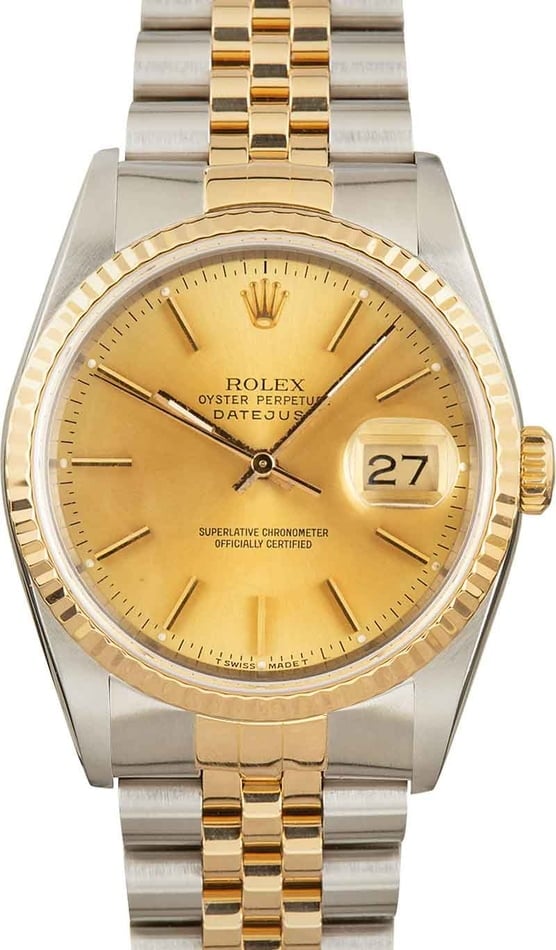 Buy Used Rolex Datejust 16233 Bob s Watches Sku 158501