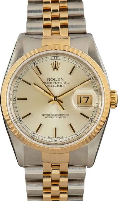 Rolex Datejust 16233 Silver Dial