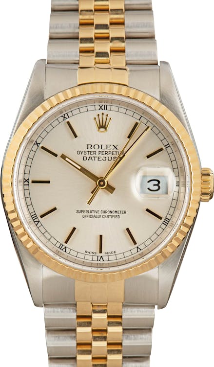 Rolex Datejust 16233 Silver Dial
