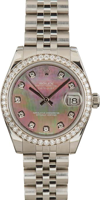 Rolex Datejust 178384 Diamond Bezel 31MM