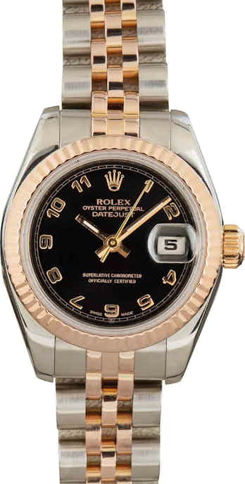Ladies Rolex Datejust 179171 Stainless Steel & 18k Rose Gold