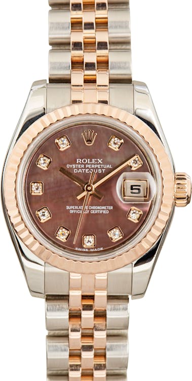Ladies Rolex Datejust 179171 Steel & Everose Gold