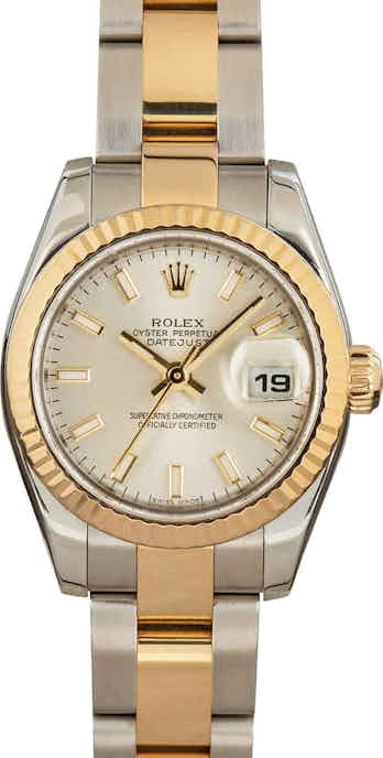 Ladies Rolex Datejust 179173 Silver Dial